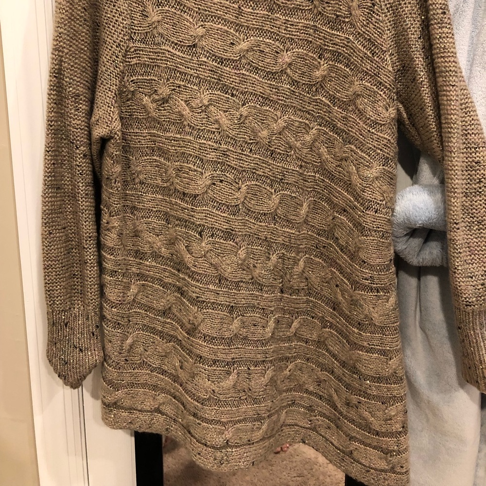 Dress barn beige sweater 2X